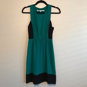 Rachel Roy | Teal & Black Sleeveless Dress